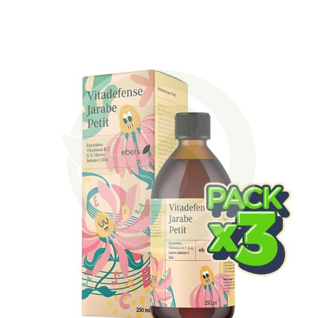 Pack 3x Vitadefense Jarabe Petit 250 Ml Ebers