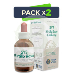 Pack 2x Sys Mirtillo Rosso 50Ml. Forza Vitale