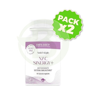Pack 2x Nac Sinergy + 600Mg 60 Capsulas Espadiet.