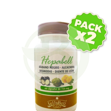 Pack 2x Hepabell 60 Cápsulas Jellybell