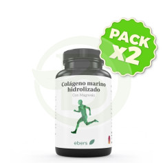 Pack 2x Colágeno Marino Hidrolizado 750 Mg 100 Comp Ebers