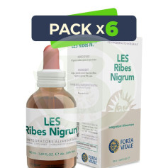 Pack 6x Les Ribes Nigrum (Grosellero Negro) 50Ml. Forza Vitale