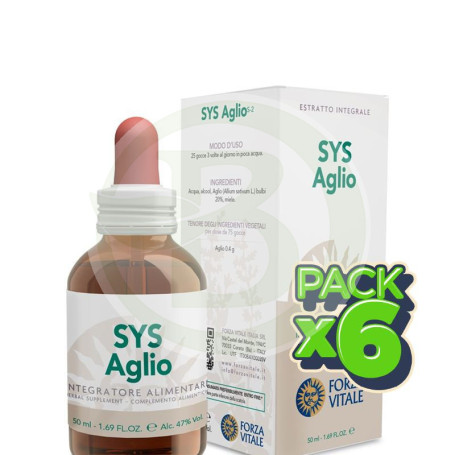 Pack 6x SYS Aglio 50Ml. Forza Vitale