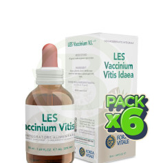 Pack 6x Les Vaccinum Vitis (Arándano Rojo) 50Ml. Forza Vitale