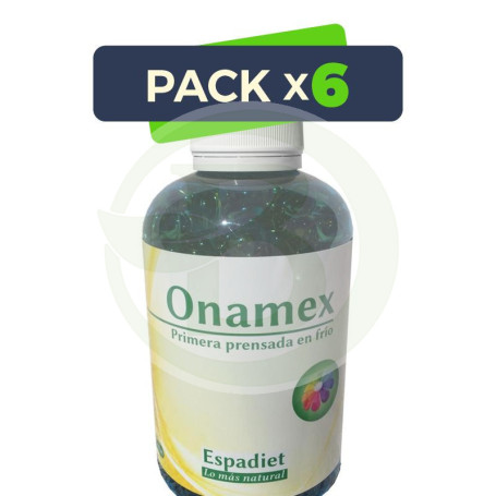 Pack 6x Onamex+ 50 Perlas S/C 450 Cápsulas Espadiet