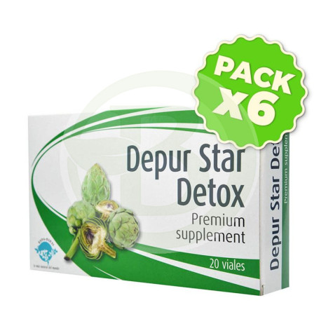 Pack 6x Depur Star Detox 20 Viales Espadiet