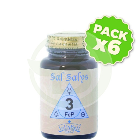 Pack 6x Sal Salys 3 FeP 90 Comprimidos Jellybell