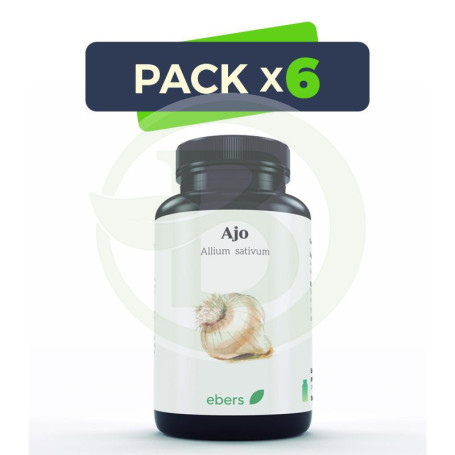 Pack 6x Ajo 500Mg 100 Perlas Ebers