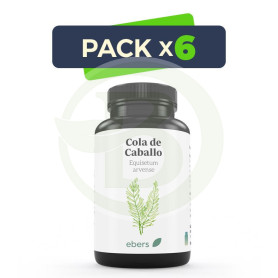 Pack 6x Cola De Caballo 500 Mg 120 Comp Ebers