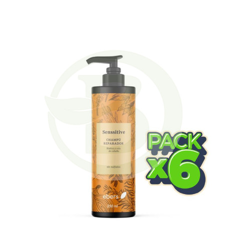Pack 6x Champú Cola De Caballo+Biotina 250 Ml Ebers