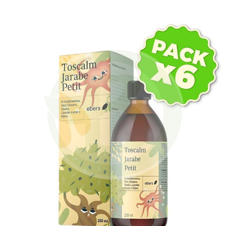 Pack 6x Toscalm Jarabe Petit 250 Ml Ebers