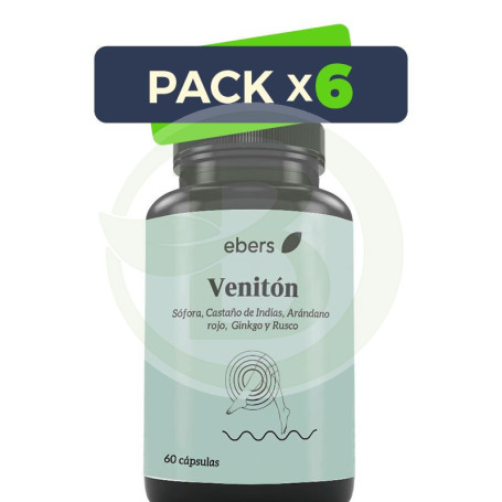 Pack 6x Venitón 60 Cápsulas Ebers