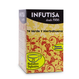 Infuso Di Tè Verde e Menta 25 Filtri Infutisa