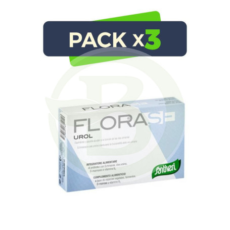 Pack 3x Florase Urol 40 Cápsulas Santiveri