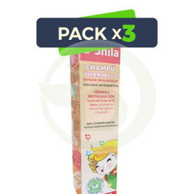Pack 3x Champú Vitaminado Edad Escolar 1Lt. Shila