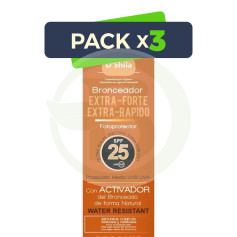 Pack 3x Bronceador Extraforte Spf20 200Ml. Shila