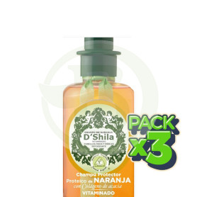Pack 3x Champú Proteico De Naranja 300Ml. Shila