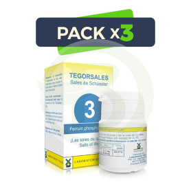 Pack 3x Sales de Schussler 3 (FeP) Tegor