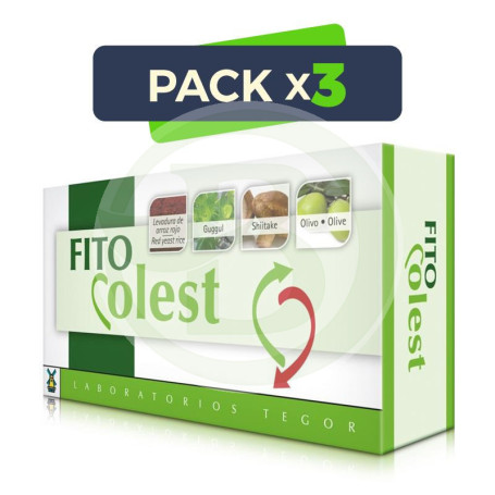Pack 3x Fito Colest 60 Cápsulas Tegor