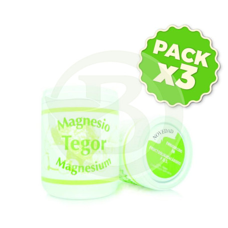 Pack 3x Magnesio Polvo 180Gr. Tegor