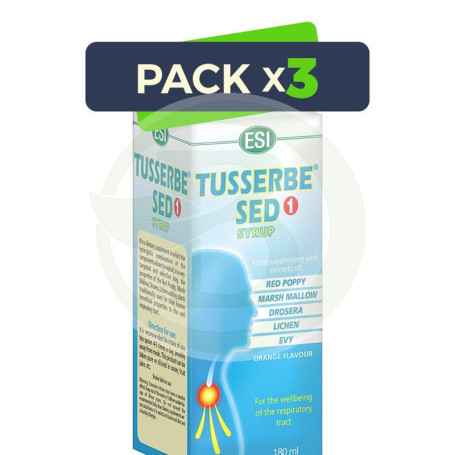 Pack 3x Tusserbe Sed 1 180Ml. ESI - Trepat Diet