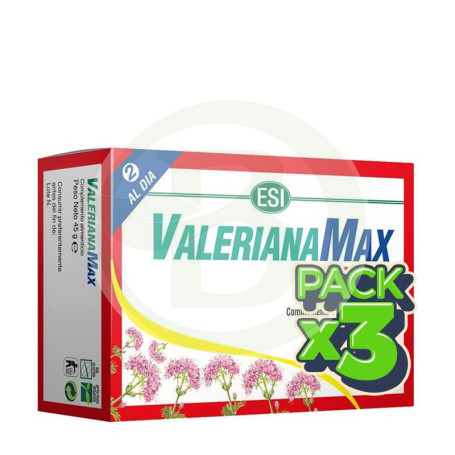 Pack 3x ValerianaMax 60 Tabletas ESI - Trepat Diet