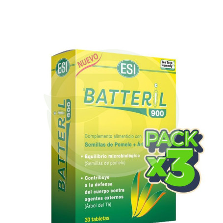 Pack 3x Batteril 900 30 Tabletas ESI - Trepat Diet