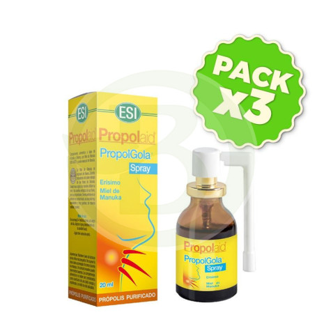 Pack 3x Propolgola Spray Oral con Mile Manuka 20Ml. ESI