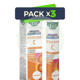 Pack 3x Vitamina C 1.000Mg. 20 Comprimidos Esi