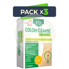 Pack 3x Colon Cleanse Lax Forte 15 Tabletas Esi