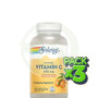 Pack 3x Vitamina C 500Mg. 100 Comprimidos Masticables Solaray