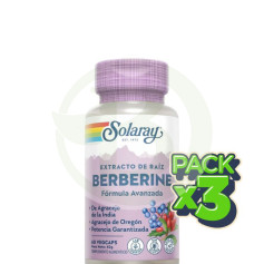 Pack 3x Berberine 60 Capsule Solaray