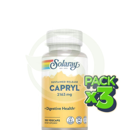 Pack 3x Capryl 100 Cápsulas Solaray