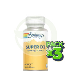 Pack 3x Super D3 4000Ui 100 Perle Solaray