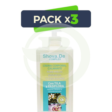 Pack 3x Crema Corporal Calmante 1000Ml. Shova De