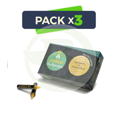 Pack 3x Apiregi Defensas 20 Ampollas Apiregi