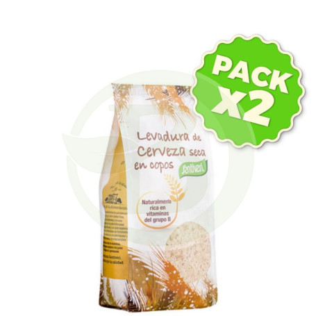 Pack 2x Levadura Cerveza Copos Bolsa 200Gr. Santiveri