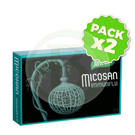 Pack 2x Micosan Immunflu 40 Cápsulas Santiveri