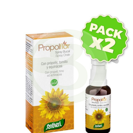Pack 2x Propolflor Spray Bio 30Ml. Santiveri