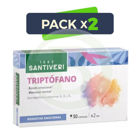 Pack 2x Triptofano 30 Capsulas Santiveri