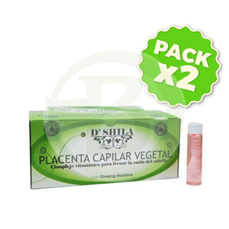 Pack 2x Placenta Vegetal con Ginseng 25Ml. Shila