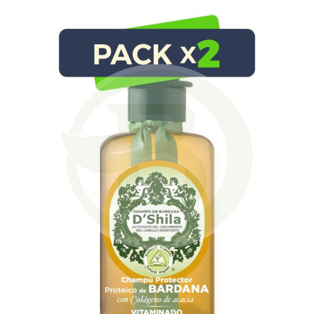 Pack 2x Champú Proteico De Bardana 300Ml. Shila