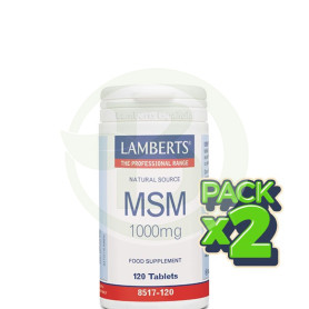 Pack 2x MSM 1.000Mg. 120 Tabletas Lamberts