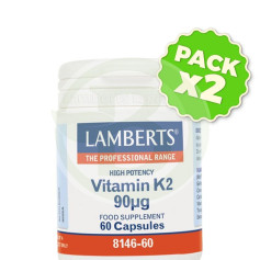 Pack 2x Vitamina K 60 Cápsulas Lamberts
