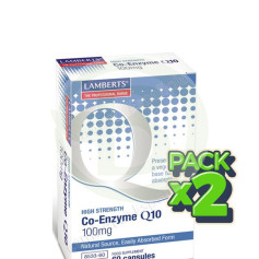 Pack 2x CoQ10 100Mg. 60 Capsule Lamberts