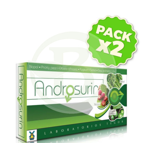 Pack 2x Androsurin 40 Cápsulas Tegor