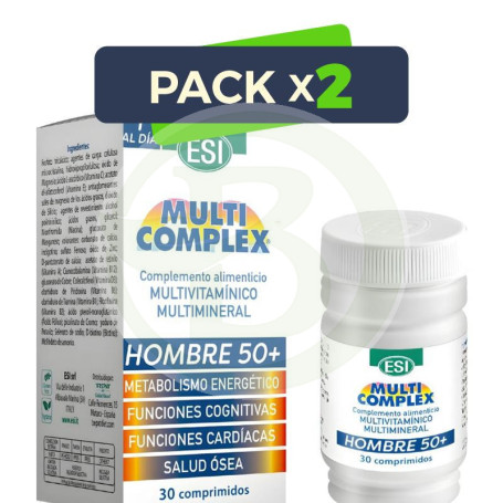 Pack 2x Multicomplex Hombre 50+ 30 Comprimidos Esi