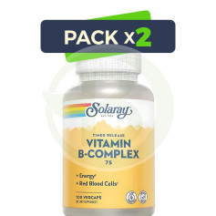 Pack 2x B Complex 75 100 Capsule Solaray
