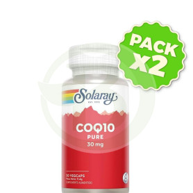 Pack 2x Pure CoQ10 30Mg. 30 Cápsulas Solaray