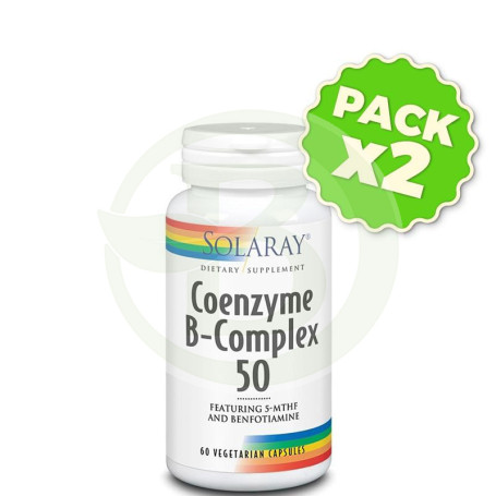 Pack 2x Coenzyme B Complex 50 60 Cápsulas Solaray